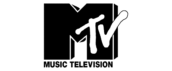 MTV logo with large M and TV letters, and text 'Music Television' below.